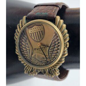 Bulova Limited Edition Patriot Watch 1990s USO Support 8" Band 98A06 Eagle 36mm